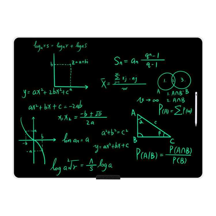 Rechargeable Children Graffiti LCD Drawing Board, Style:40 inch Silver / Green Writing