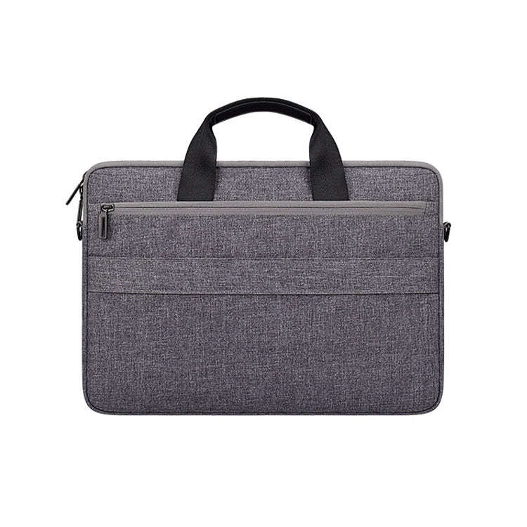 ST08 Handheld Briefcase Carrying Storage Bag with Shoulder Strap for 14.1 inch Laptop(Grey)