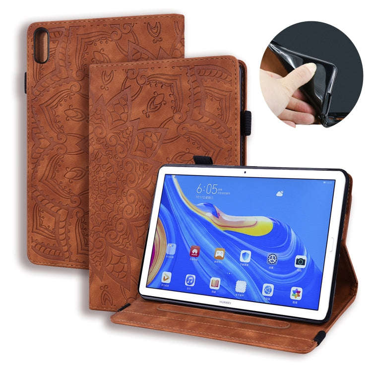 For Huawei MatePad 10.8 Calf Texture Embossed Horizontal Flip Leather Case with Holder & Card Slo...