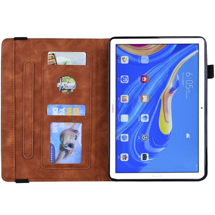 For Huawei MatePad 10.8 Calf Texture Embossed Horizontal Flip Leather Case with Holder & Card Slo...