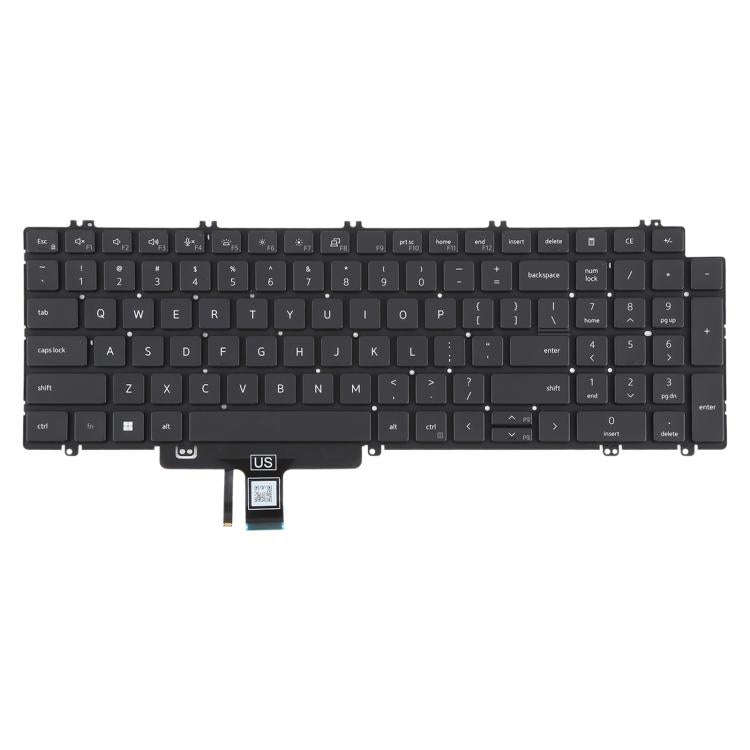 US Version Backlit Laptop Keyboard for Dell Latitude 3540 5520 5521 5530 5531 5540(Black)