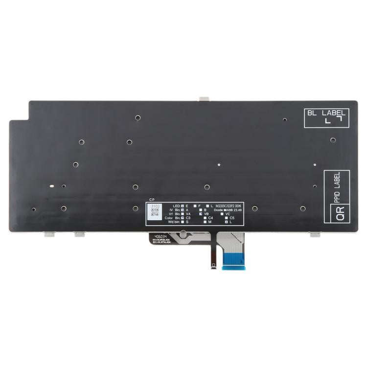 US Version Backlit Laptop Keyboard for Dell Latitude 7340 7440 7640(Black)