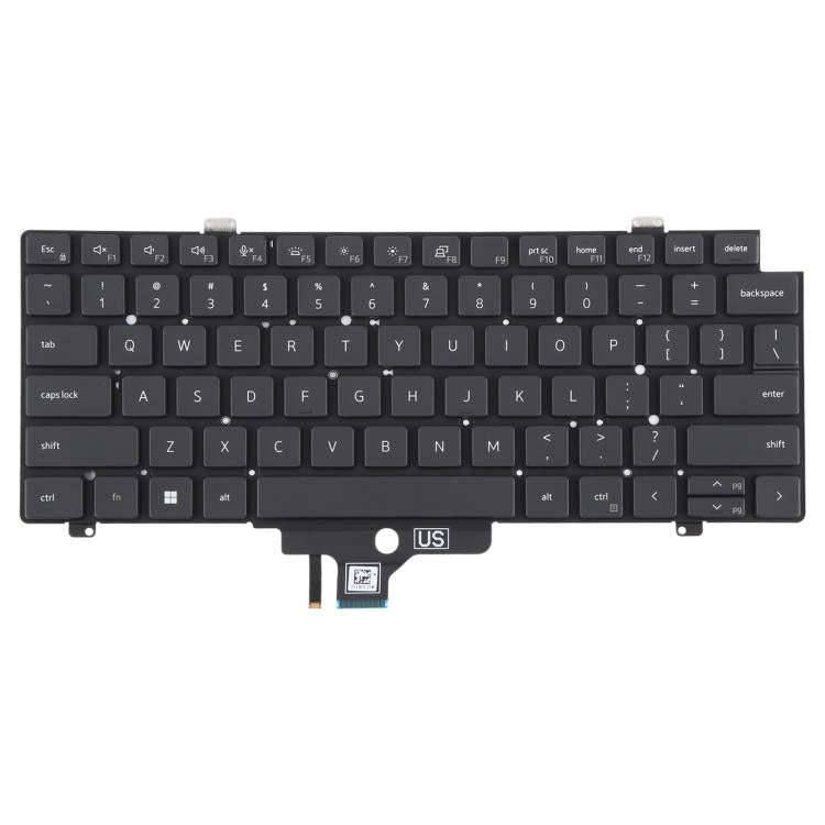 US Version Backlit Laptop Keyboard for Dell Latitude 7420 5420(Black)
