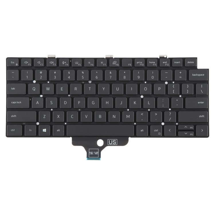 US Version Backlit Laptop Keyboard for Dell Latitude 5320 7320(Black)