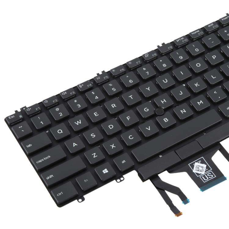 US Version Backlit Laptop Keyboard with Pointing for Dell Latitude 5500 5501 5511 5510 3500 3501 ...