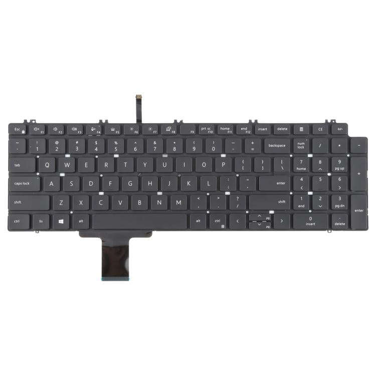 US Version Laptop Keyboard for Dell Precision 7550 7750 7560 7760(Black)