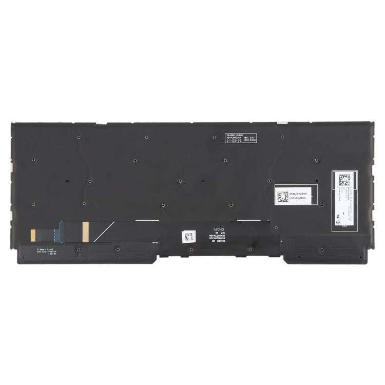 US Version Colorful Backlit Laptop Keyboard for DELL Alienware M15 R5 M15 R6 M15 R7(Black)