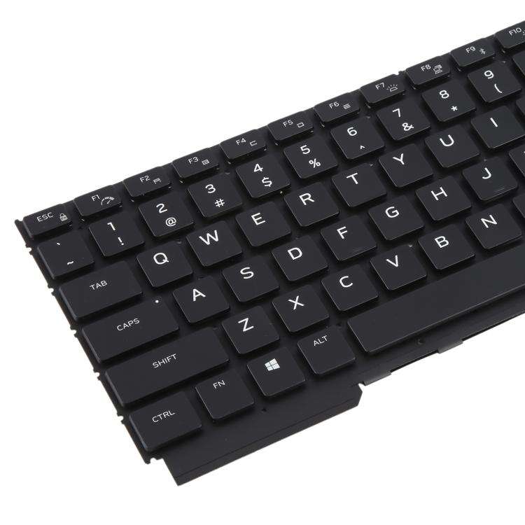 US Version Colorful Backlit Laptop Keyboard for DELL Alienware M15 R5 M15 R6 M15 R7(Black)