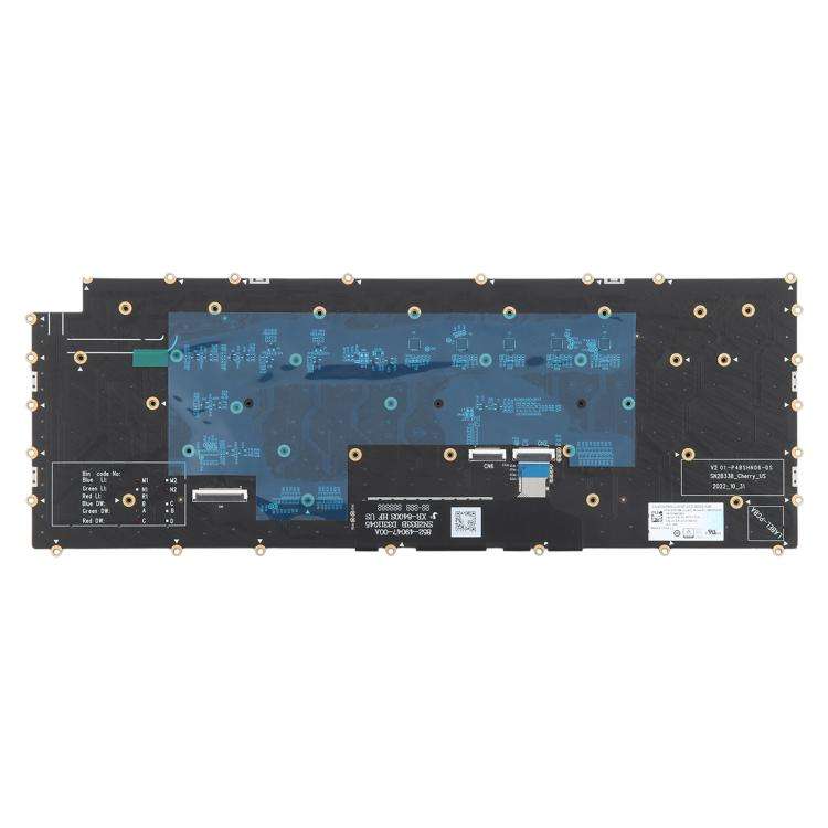 US Version RGB Backlit Laptop Mechanical Keyboard for DELL M16 R1 X16 R1 R2 W0X5N5(Black)