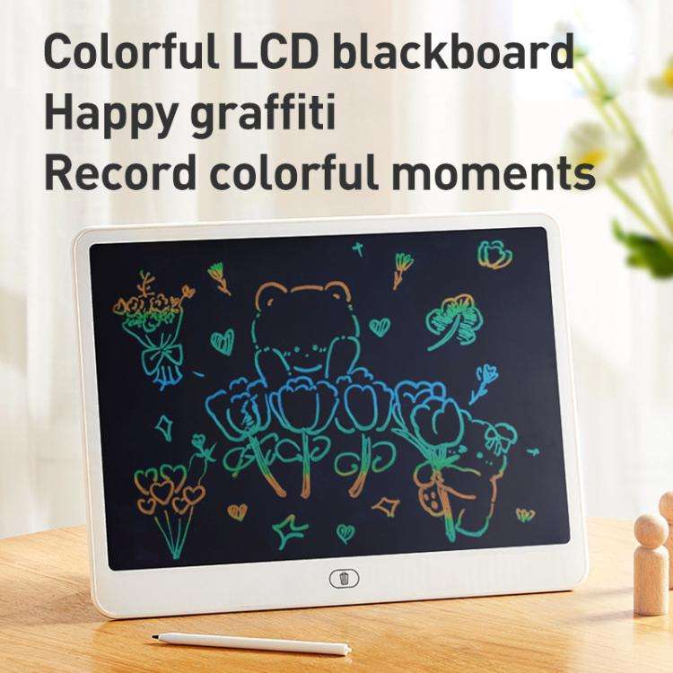 Children LCD Writing Tablet Color Screen Drawing Board, Style:13 inch Black
