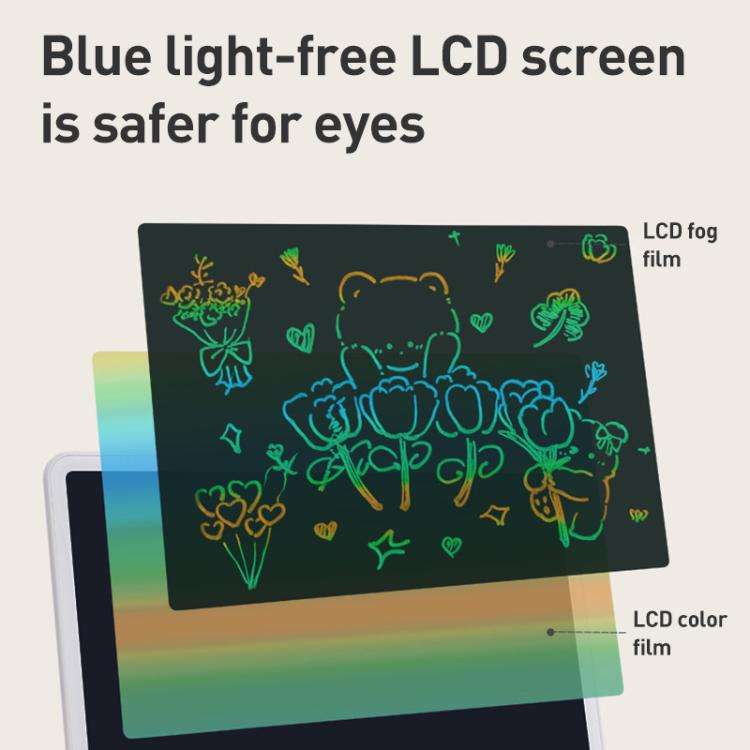 Children LCD Writing Tablet Color Screen Drawing Board, Style:13 inch Black