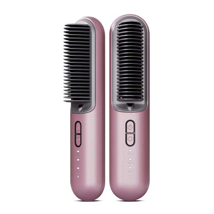 K-SKIN KD382S Negative Ion Hair Care Type-C Wireless Hair Straightening Comb(Purple)