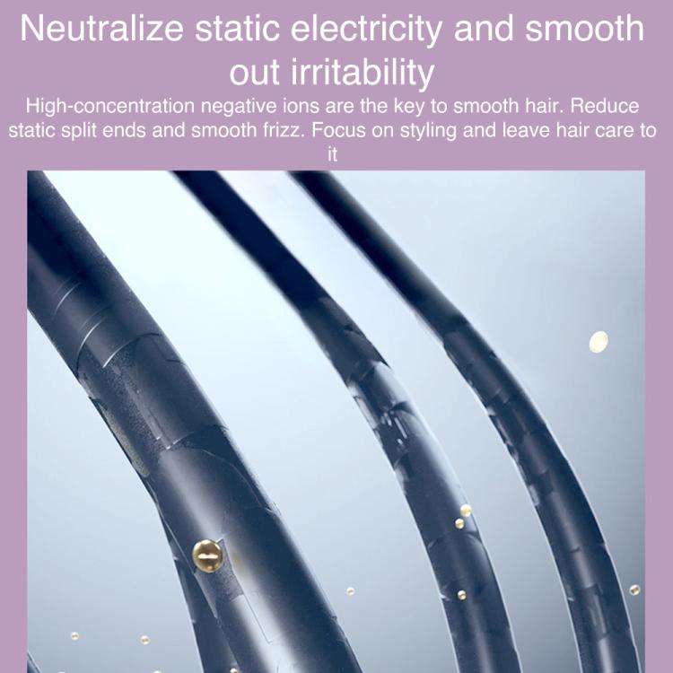 K-SKIN KD382S Negative Ion Hair Care Type-C Wireless Hair Straightening Comb(Black)