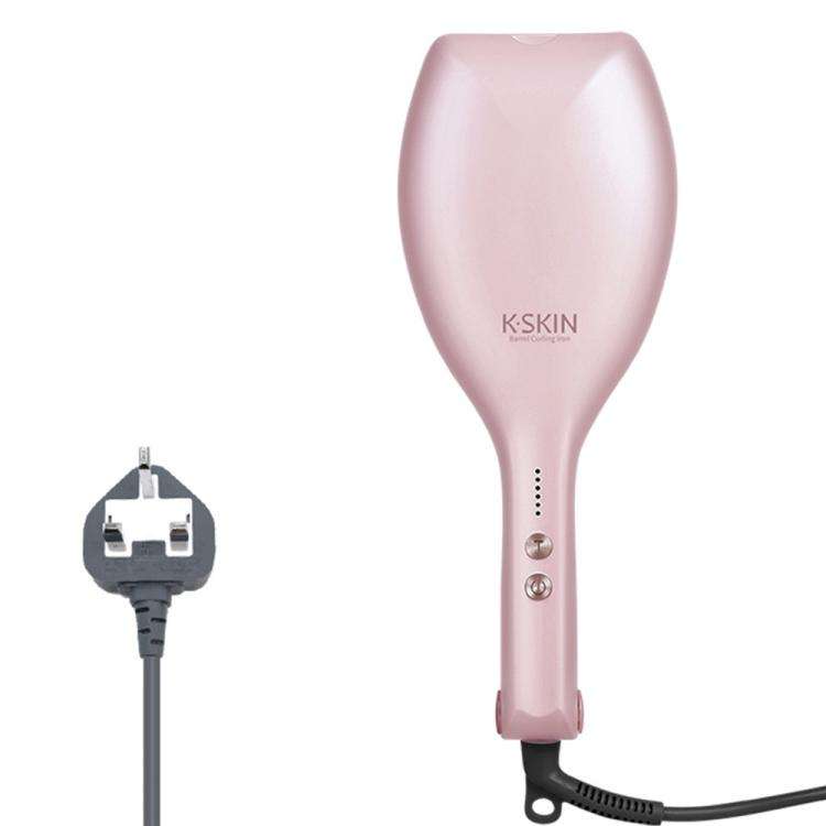 K-SKIN KD885 Negative Ion Electric Hair Curler Iron Hair Styling Tool(UK Plug Pink)