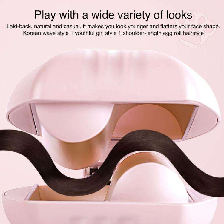 K-SKIN KD885 Negative Ion Electric Hair Curler Iron Hair Styling Tool(EU Plug Pink)