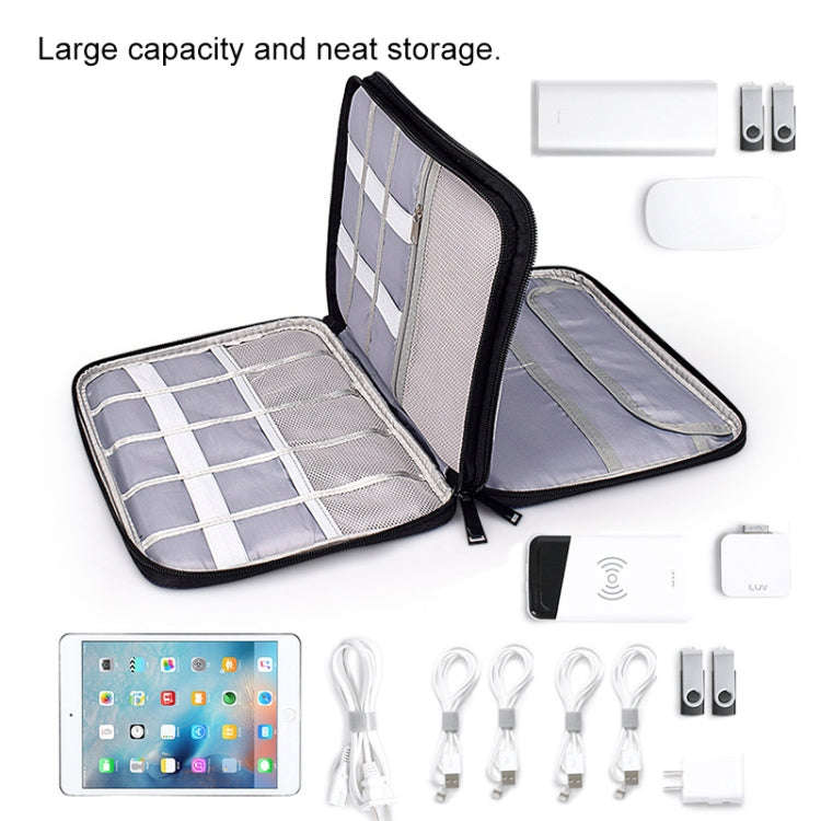 SM01 Multi-function Waterproof Double Layer Data Cable Earphone U Disk Digital Accessories Storag...