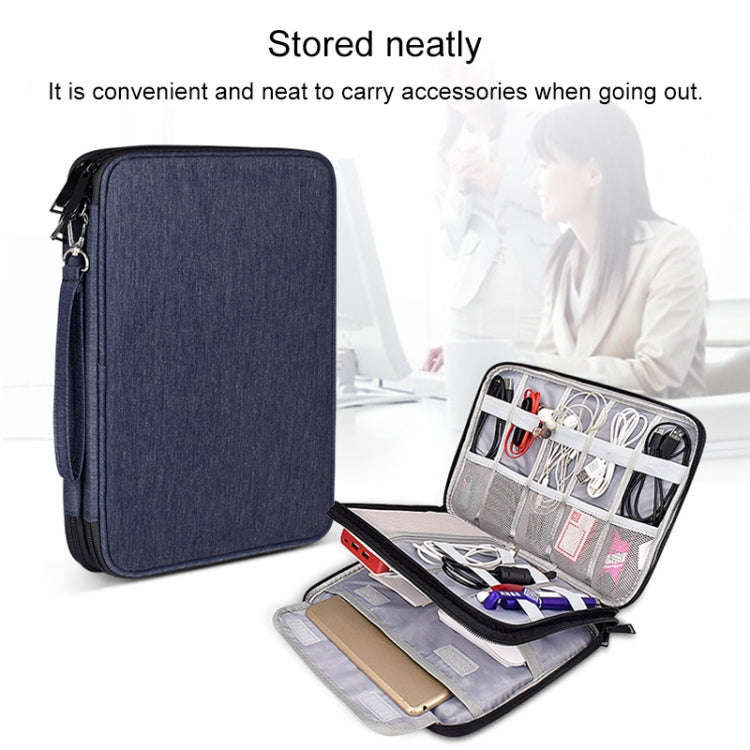 SM01 Multi-function Waterproof Double Layer Data Cable Earphone U Disk Digital Accessories Storag...