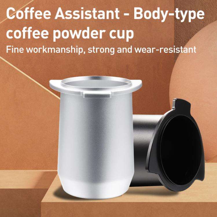 54mm Coffee Machine Handle Dosing Cup Mug Coffee Powder Feeder For Breville 8 Series(Silver)