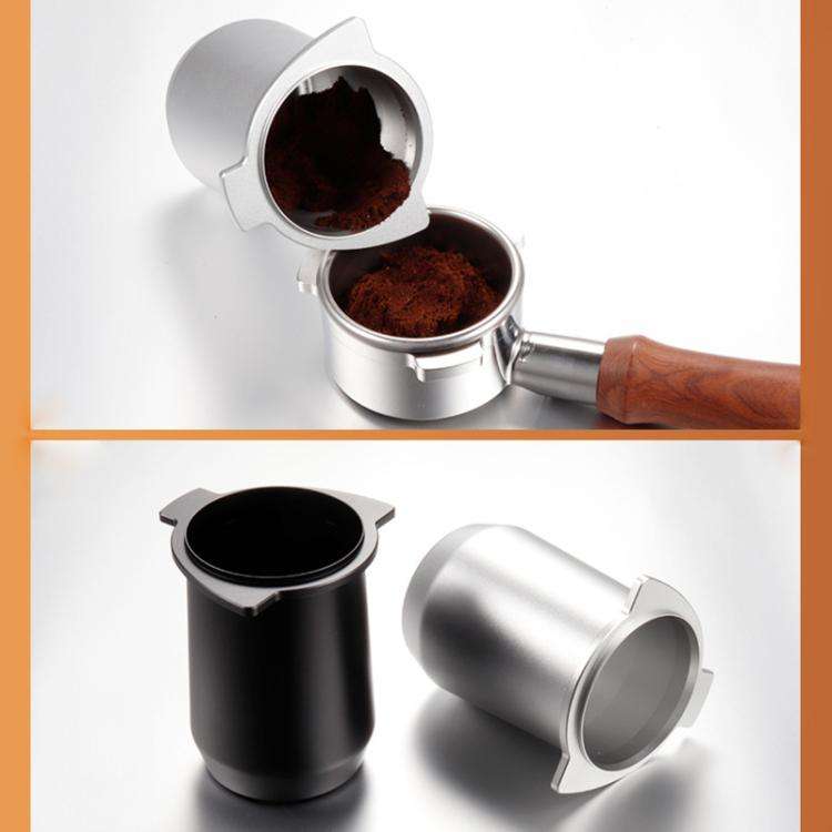 54mm Coffee Machine Handle Dosing Cup Mug Coffee Powder Feeder For Breville 8 Series(Silver)