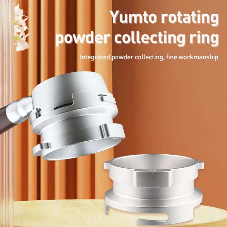 58mm Coffee Machine Handle Aluminum Alloy Rotary Buckle Powder Ring Coffee Receiving Ring For Bar...
