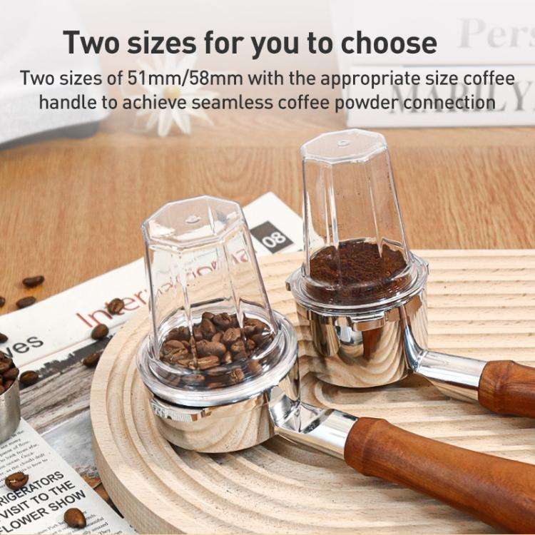 51mm Thickened PC Dosing Cup for Coffee Grinder(Transparent)