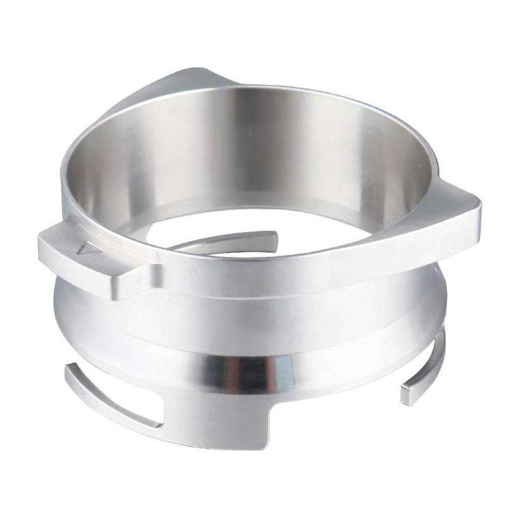 54mm Coffee Dosing Funnel Ring Stainless Steel Coffee Powder Dispenser for Breville 8 Series(Silver)