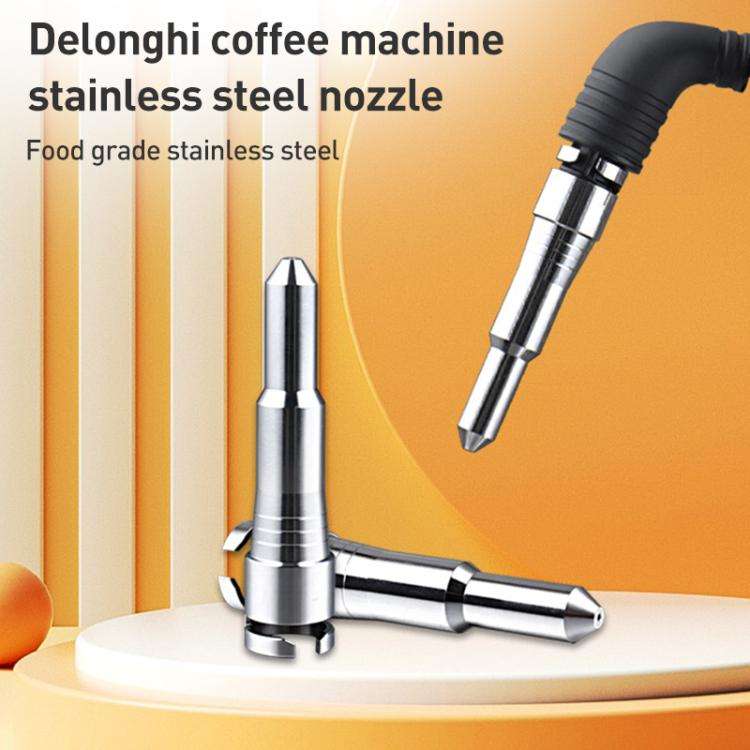 For Delonghi Coffee Machine A3 Snap-on Nozzle Stainless Steel Steam Wand Nozzle(Silver)