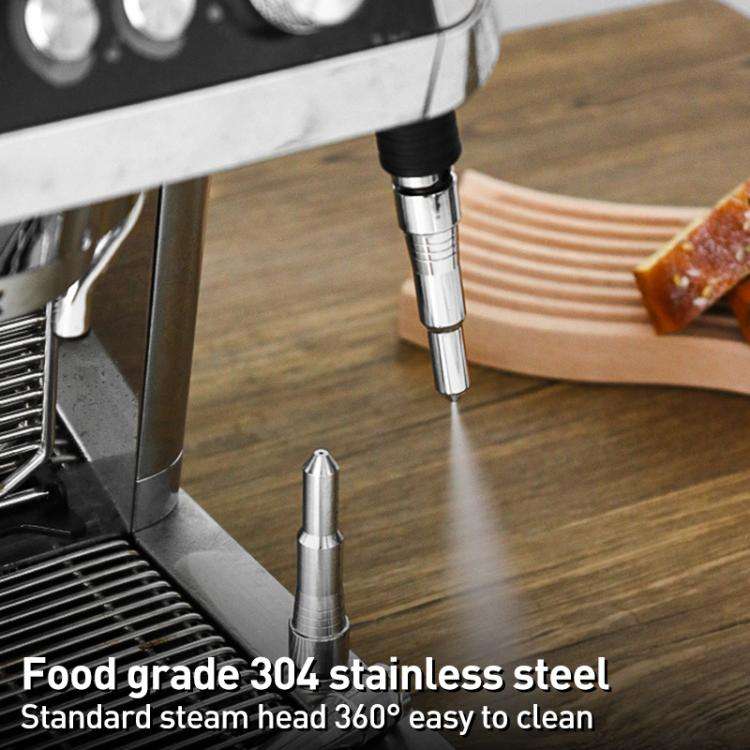 For Delonghi Coffee Machine A3 Snap-on Nozzle Stainless Steel Steam Wand Nozzle(Silver)