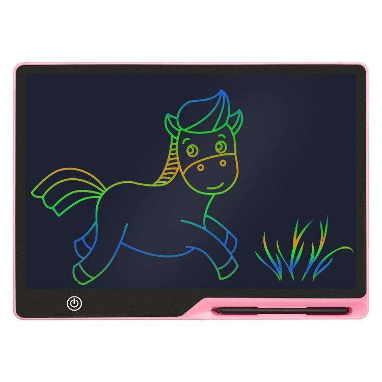 16 inch Rechargeable Children Drawing Board LCD Writing Tablet, Style:Pink / Green Writing