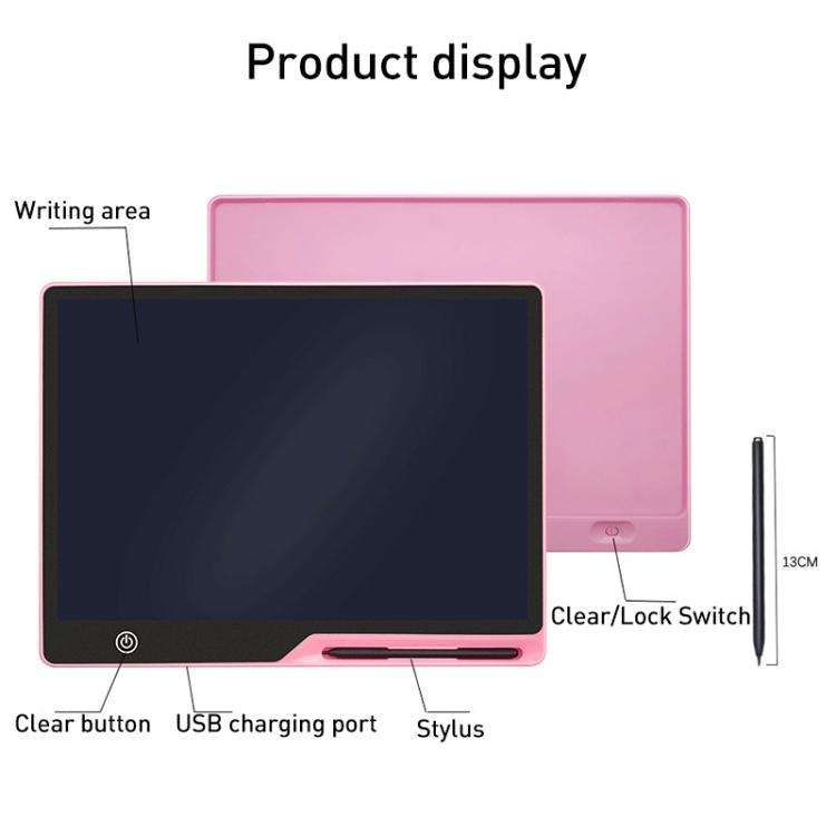 16 inch Rechargeable Children Drawing Board LCD Writing Tablet, Style:Blue / Color Writing