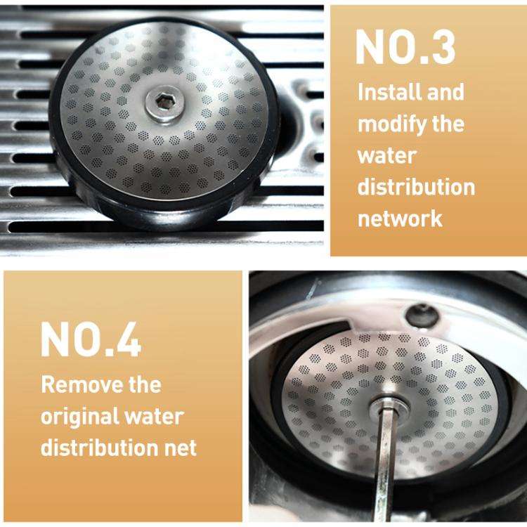 Stainless Steel Shower Screen Espresso Extraction Filter Mesh for Breville 980 / 990(Silver)