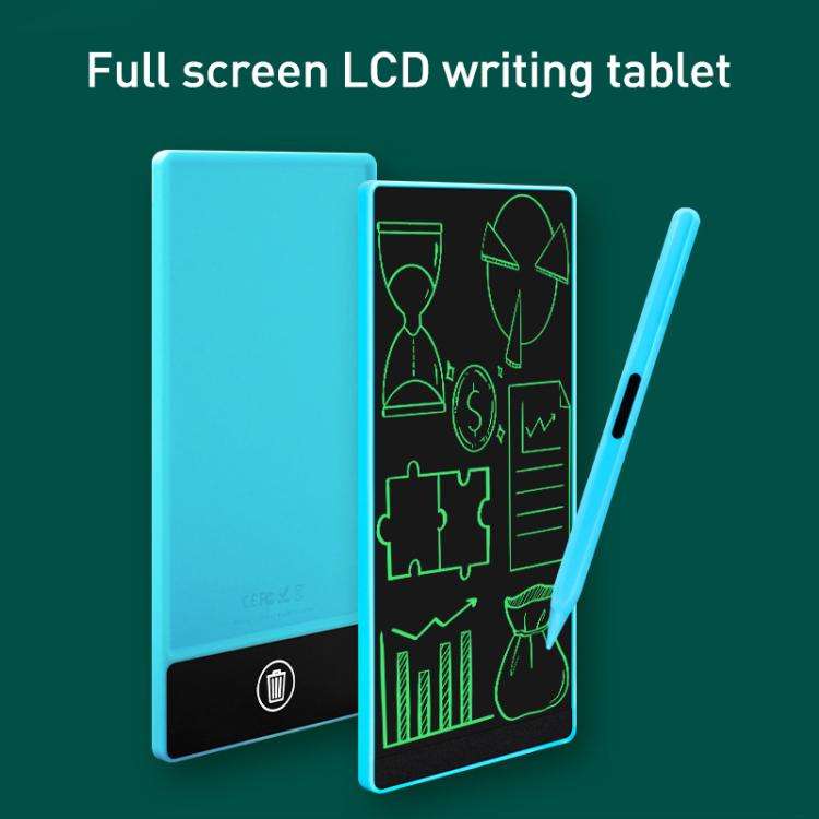 Simple Full Screen LCD Drawing Board Writing Tablet, 6.5+6.0 inch Black / Color Writing