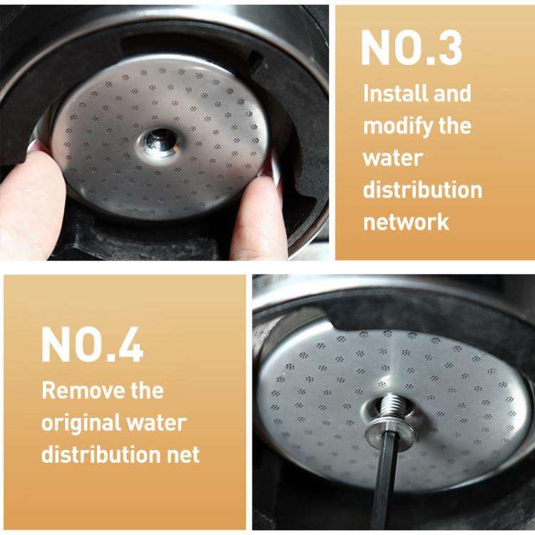 Stainless Steel Shower Screen Espresso Extraction Filter Mesh for Breville 8 Series(Silver)