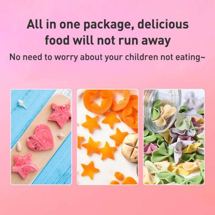 Stainless Steel Irregular Biscuit Mold Fruit Begetable Cutting Mold, Style:12pcs / Set Blue