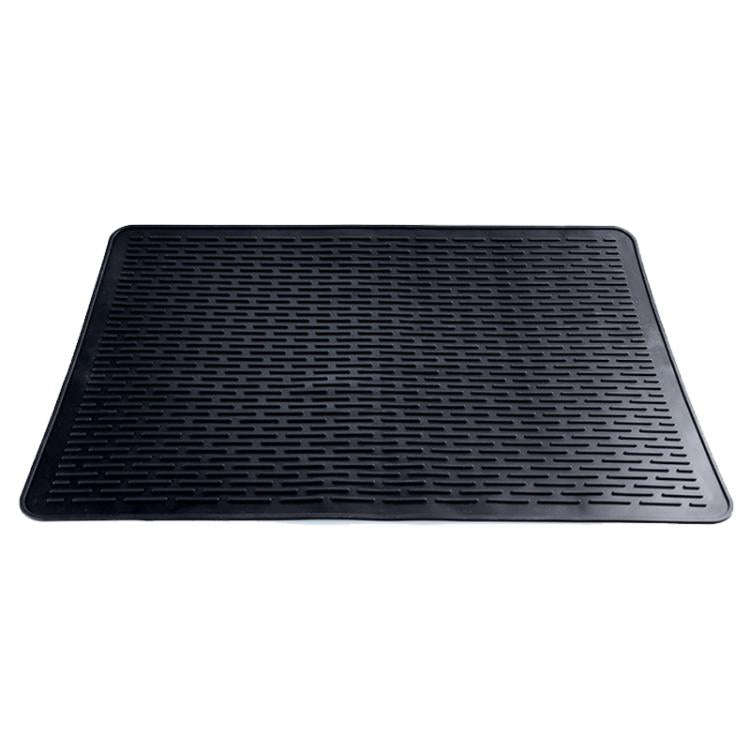 Multi-purpose Silicone Coffee Machine Mat Insulation Anti-Slip Drain Pad, Size: 71 x 50cm(Black)