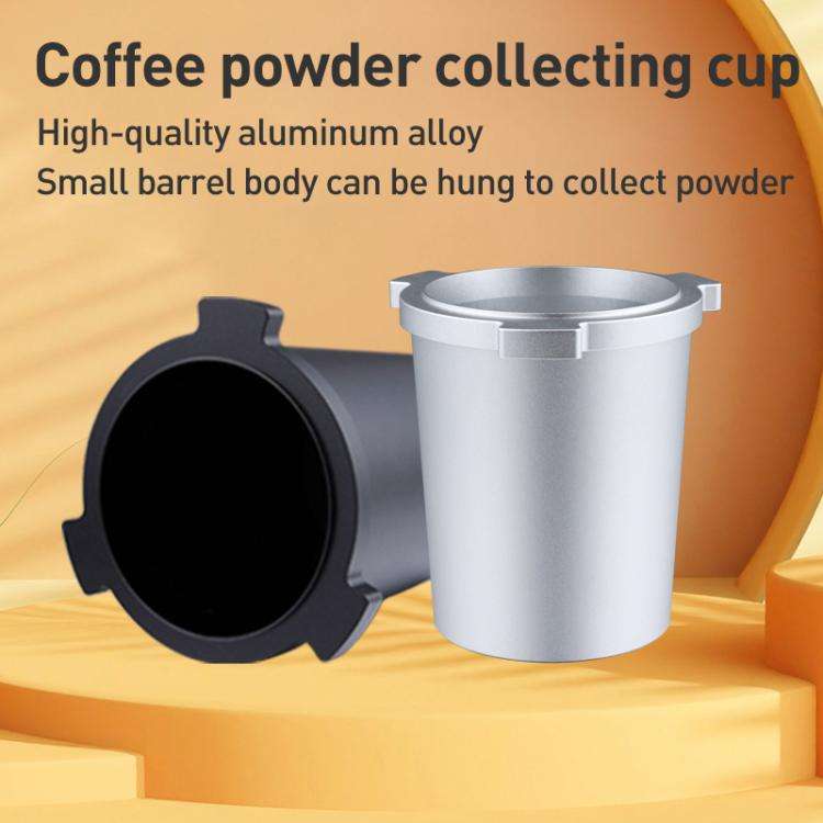 For DeLonghi 9 Series Coffee Machine Handle Dosing Cup Mug Coffee Powder Feeder(Silver)