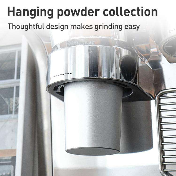 For DeLonghi 9 Series Coffee Machine Handle Dosing Cup Mug Coffee Powder Feeder(Silver)