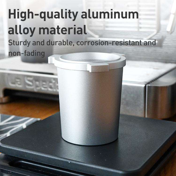 For DeLonghi 9 Series Coffee Machine Handle Dosing Cup Mug Coffee Powder Feeder(Silver)