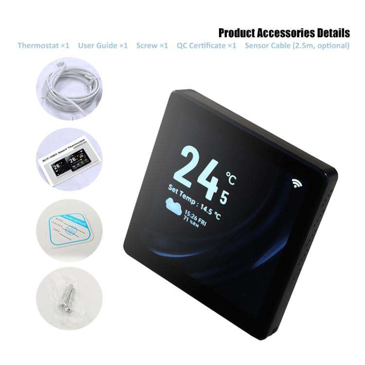 BHT-2005GALW Water Heating WiFi 4 inch Screen Smart Thermostat(Black)