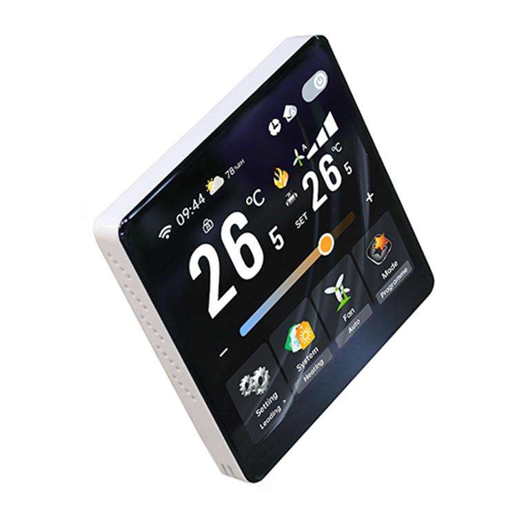 BAC-2005ALW Two Channel WiFi 4 inch Screen Smart Room Thermostat(White)