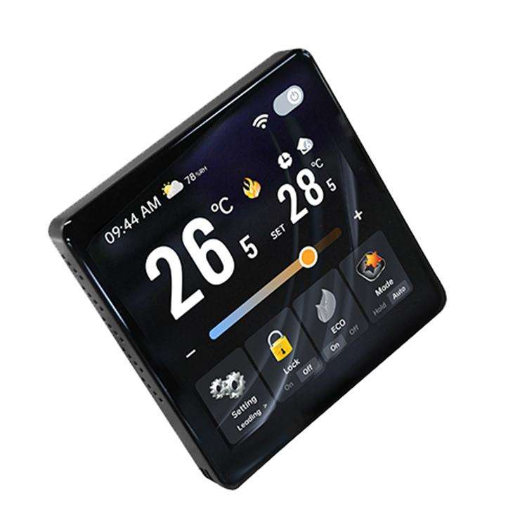 BAC-2005ELW Four Channel WiFi 4 inch Screen Smart Room Thermostat(Black)