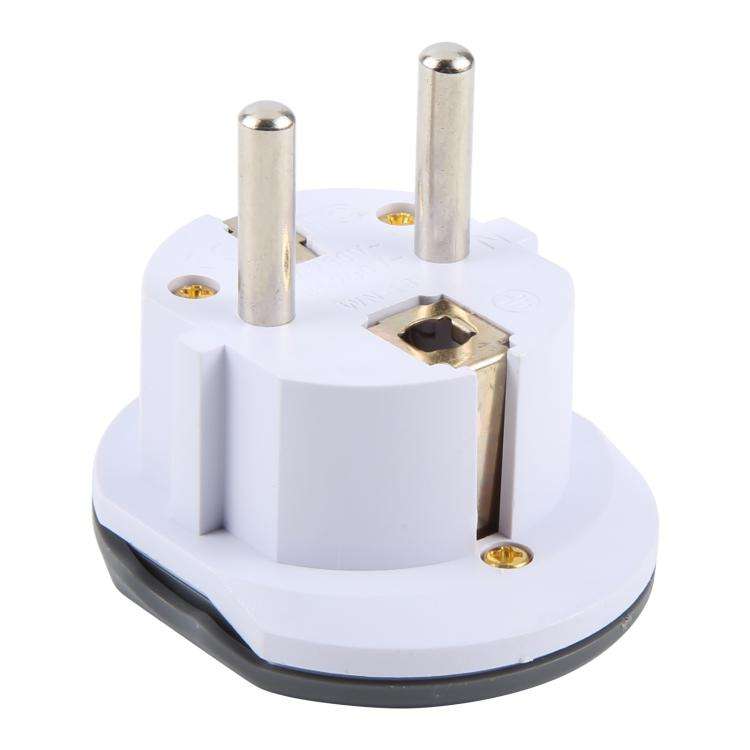 WN-18 German EU Plug Global Travel Adapter Socket(Black White)