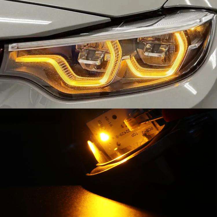 For BMW 4 Series F32 Car Left LED Daytime Running Light Angel Eyes 63117493229(White Light)