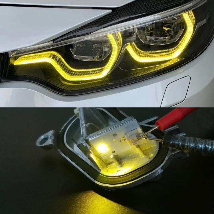 For BMW 4 Series F32 Car Left LED Daytime Running Light Angel Eyes 63117493229(Lime Light)