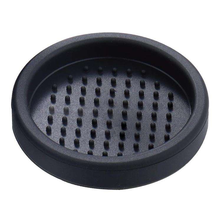 Silicone Coffee Pad Press Tool Espresso Tamper Mat Roud Pad(Black)