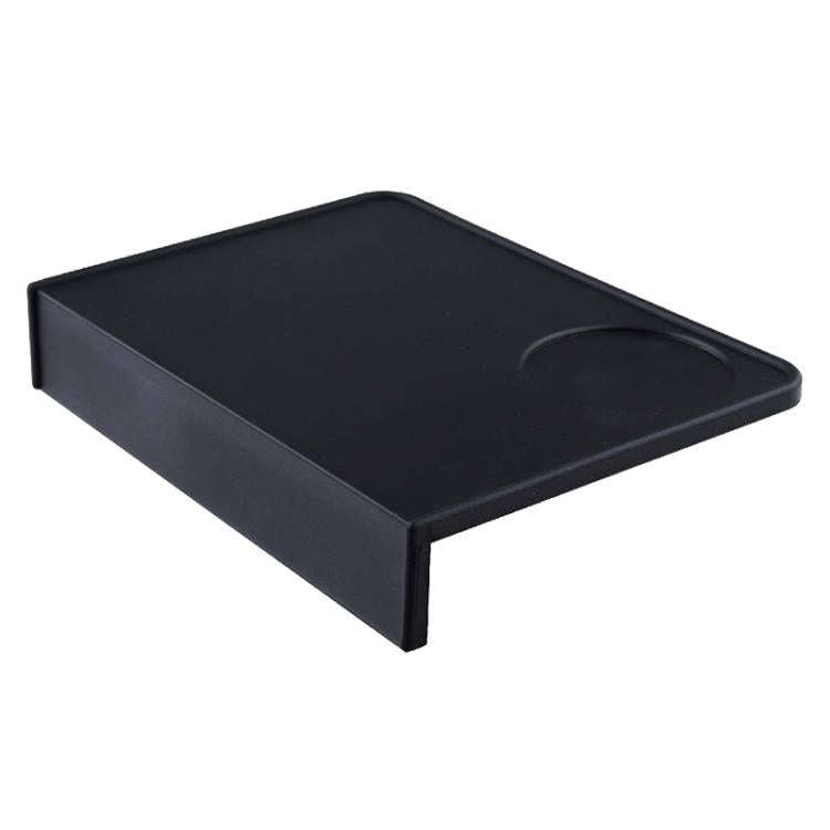 Silicone Coffee Pad Press Tool Espresso Tamper Mat Corner Pad(Black)
