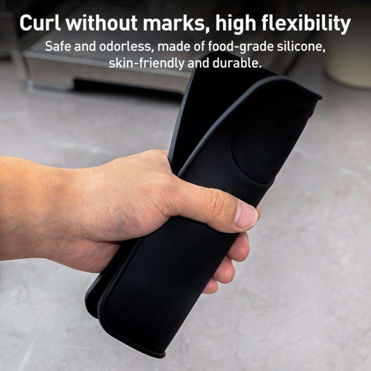 Silicone Coffee Pad Press Tool Espresso Tamper Mat Corner Pad(Black)