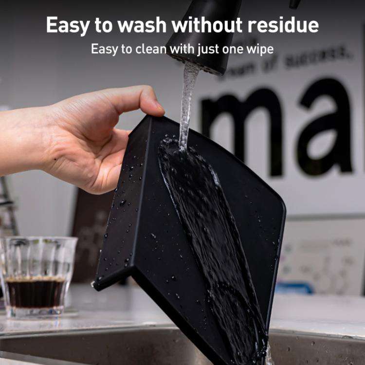 Silicone Coffee Pad Press Tool Espresso Tamper Mat Roud Pad(Black)