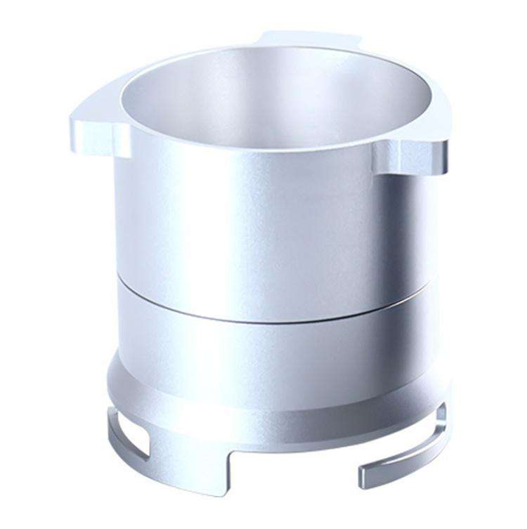 For Breville 8 Series Coffee Machine Handle Rotary Dosing Cup Mug Coffee Powder Feeder(Silver)