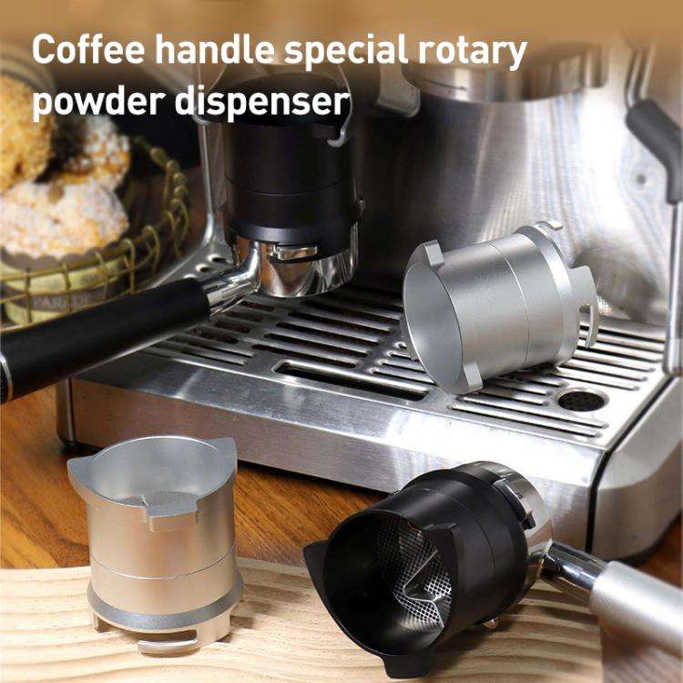 For Breville 8 Series Coffee Machine Handle Rotary Dosing Cup Mug Coffee Powder Feeder(Black)